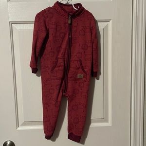 Slightly used Carter’s red one-piece suit